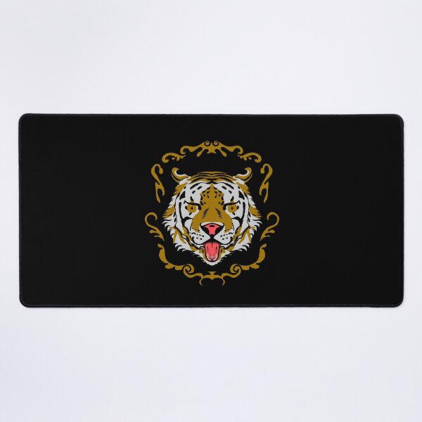 Item preview, White and gold tiger cute face designed and sold by nickardi.