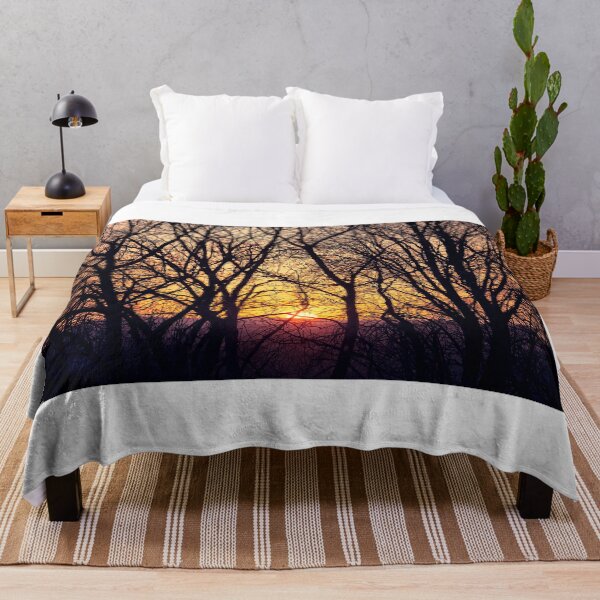 Item preview, Sunset Appearing Behind the Trees, Ireland designed and sold by Marcin W Photography.