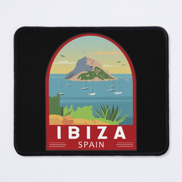Item preview, Ibiza Spain Travel Retro Emblem designed and sold by KrisSidDesigns.