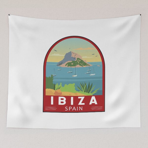 Item preview, Ibiza Spain Travel Retro Emblem designed and sold by KrisSidDesigns.