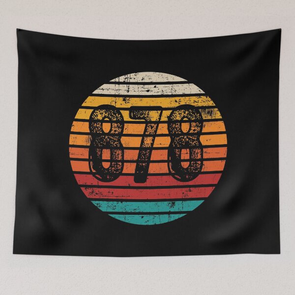 Item preview, Distressed Vintage Sunset 878 Area Code designed and sold by Gold Wings Tees.