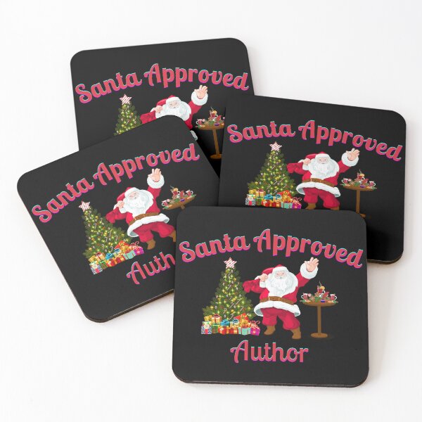 Item preview, Santa Approved Author - Black Background designed and sold by TheKnightWriter.