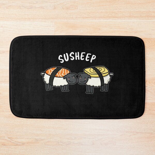 Item preview, Susheep Funny Sushi Sheep Puns (Dark BG) designed and sold by punnybone.