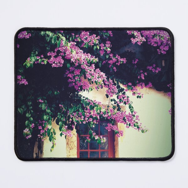 Item preview, Bougainvillea plant and wooden door, Obidos, Portugal designed and sold by withasmiledsgn.