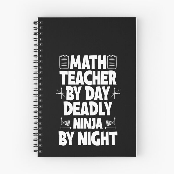 Item preview, Math Teacher By Day Deadly Ninja By Night designed and sold by GrumpyDadCo.
