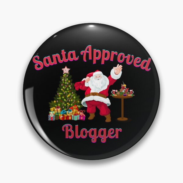 Item preview, Santa Approved Blogger - Black Background designed and sold by TheKnightWriter.