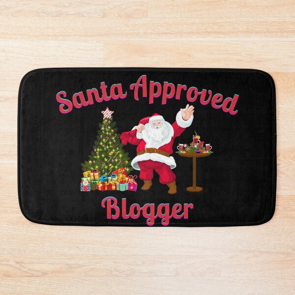 Item preview, Santa Approved Blogger - Black Background designed and sold by TheKnightWriter.