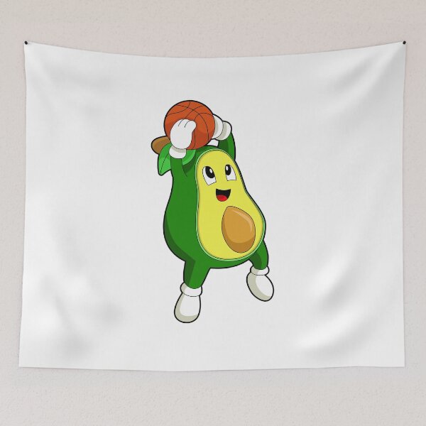 Item preview, Avocado Basketball player Basketball designed and sold by Snabdesign84.