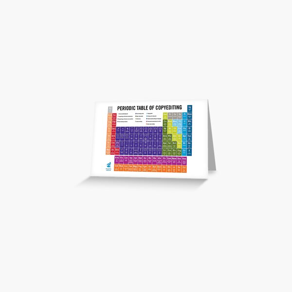 Periodic Table of Copyediting | 2022 Greeting Card