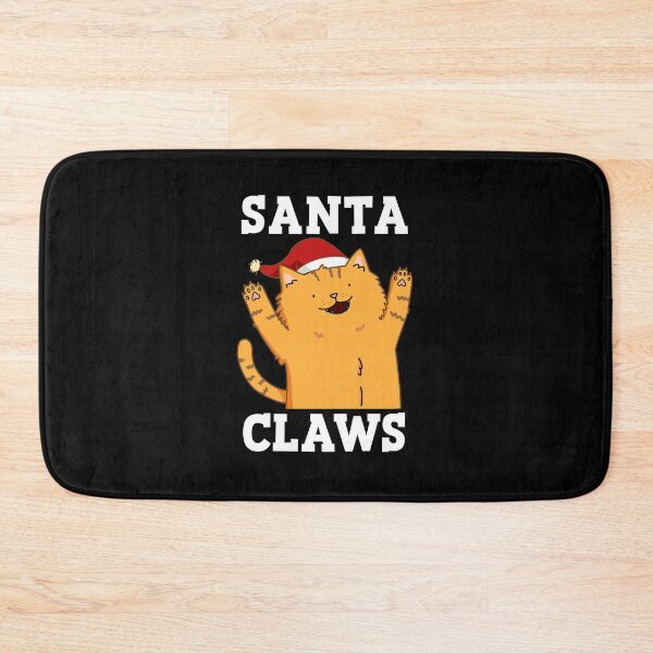 Item preview, Santa Claws Funny Christmas Cat Pun   (Dark BG) designed and sold by punnybone.
