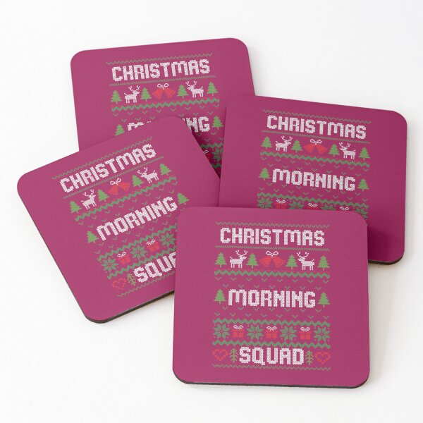 Item preview, Classy Xmas CHRISTMAS FAMILY SQUAD Funny Ugly Christmas Sweater Winter Holiday Matching Family Design with Reindeer, Present Box, Jingle Bells, Xmas Trees and Snowflakes designed and sold by zenturtlemerch.