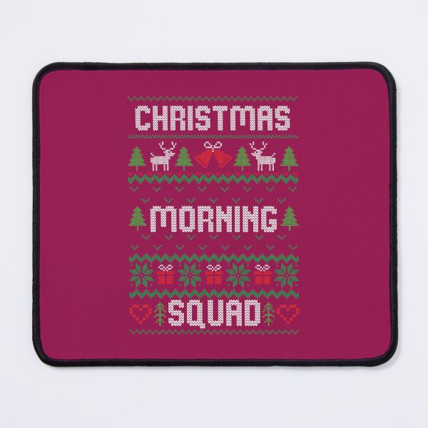 Item preview, Classy Xmas CHRISTMAS FAMILY SQUAD Funny Ugly Christmas Sweater Winter Holiday Matching Family Design with Reindeer, Present Box, Jingle Bells, Xmas Trees and Snowflakes designed and sold by zenturtlemerch.