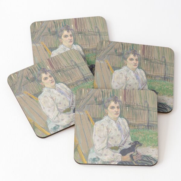 Item preview, Lady with a Dog - Henri de Toulouse-Lautrec designed and sold by TheGuestCat.
