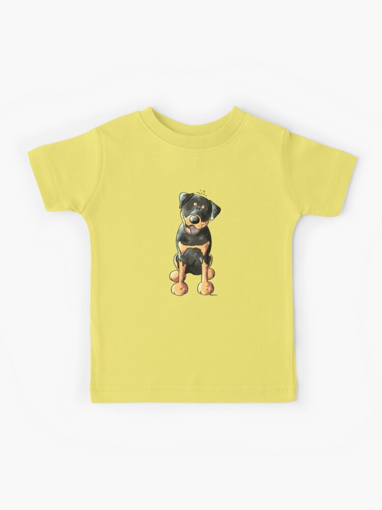 Happy Rottweiler Dog Cartoon - Dogs - Rottie - Gift