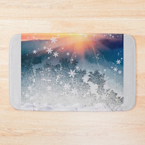 Item preview, Snow covered landscape at sunrise designed and sold by AnnabellaRh.