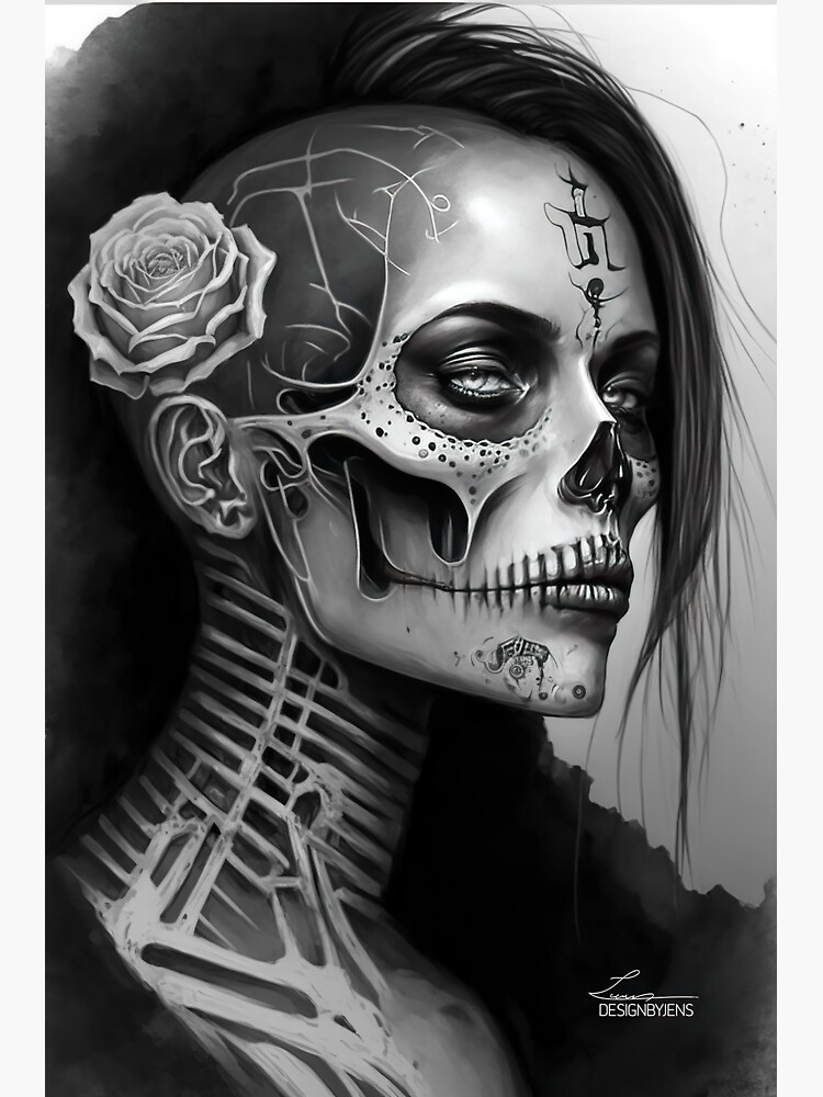 Day of the Dead Face Tattoos Skeleton - 10 Sheet Halloween Temporary Tattoos  D a de Los