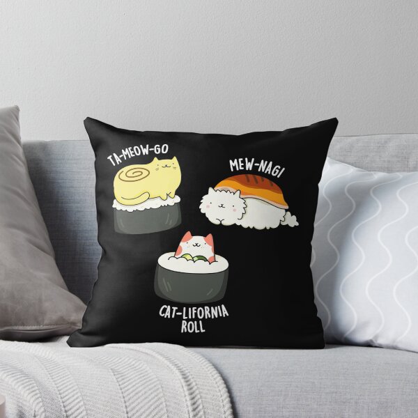 Item preview, Sushi Cats Funny Sushi Puns (Dark BG) designed and sold by punnybone.