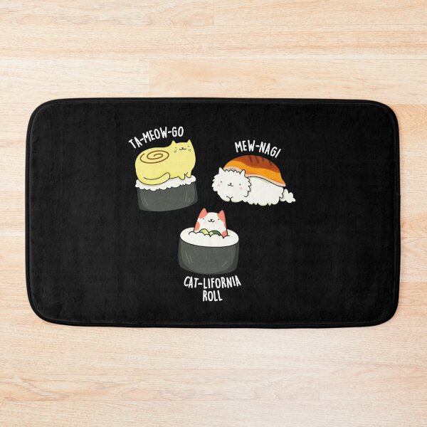 Item preview, Sushi Cats Funny Sushi Puns (Dark BG) designed and sold by punnybone.