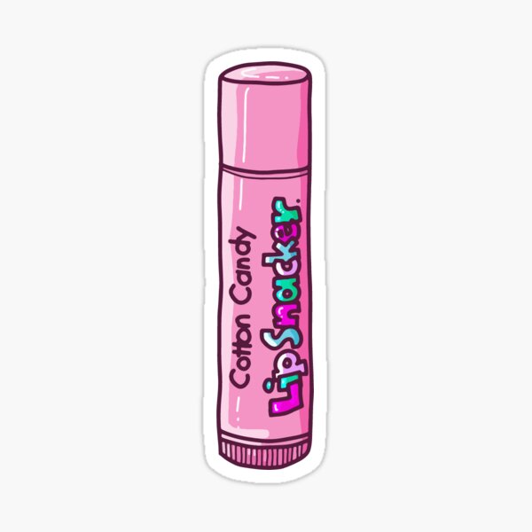 Vista previa del artículo con la obra «Brillo de labios sabor algodón de azúcar de los años 90», diseñado y vendido por cherdrawsthings.