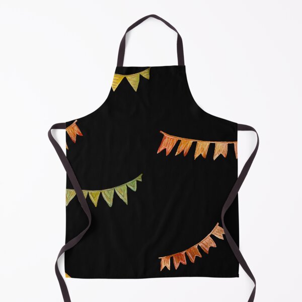 Artikelvorschau, Happy birthday flags pattern a watercolor black entworfen und verkauft von Yana Mustafina | Boho Soulful Designs.