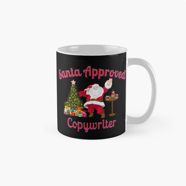 Item preview, Santa Approved Copywriter - Black Background designed and sold by TheKnightWriter.