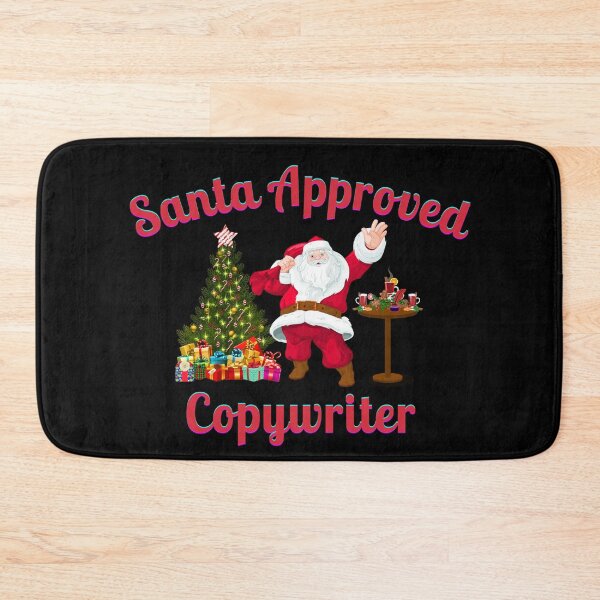 Item preview, Santa Approved Copywriter - Black Background designed and sold by TheKnightWriter.