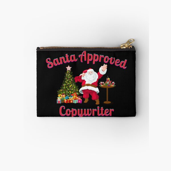 Item preview, Santa Approved Copywriter - Black Background designed and sold by TheKnightWriter.