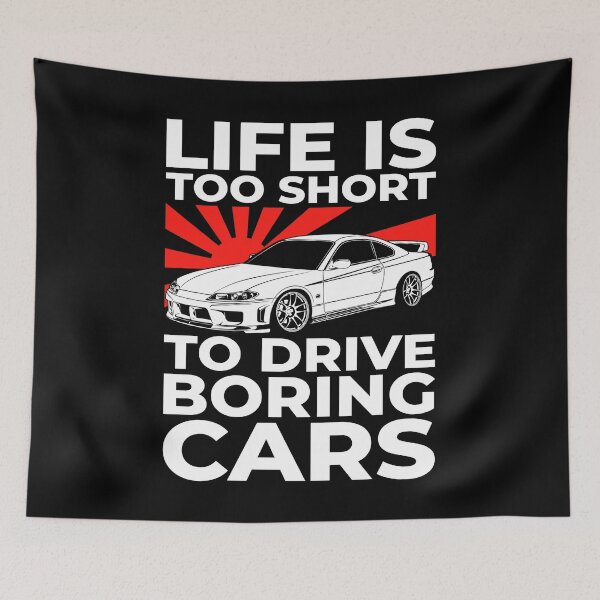 Item preview, JDM Car Lover Car Guy Life Is Too Short to Drive Boring Cars designed and sold by abulfaruque.