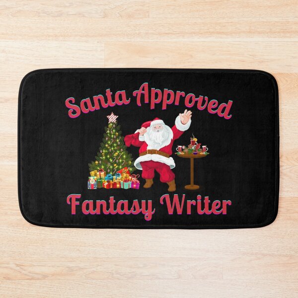 Item preview, Santa Approved Fantasy Writer - Black Background designed and sold by TheKnightWriter.