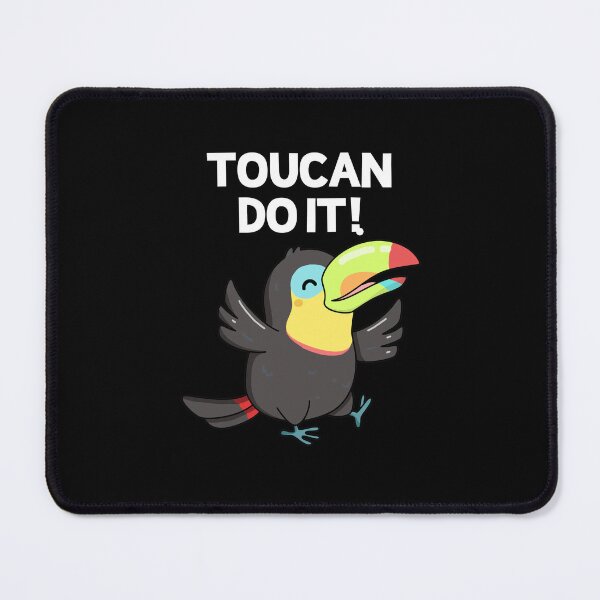 Item preview, Toucan Do It Funny Positive Bird Puns (Dark BG) designed and sold by punnybone.