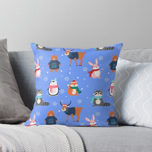 Item preview, Christmas Winter Animals Reindeer Bear Racoon Rabbit designed and sold by PY Tees.