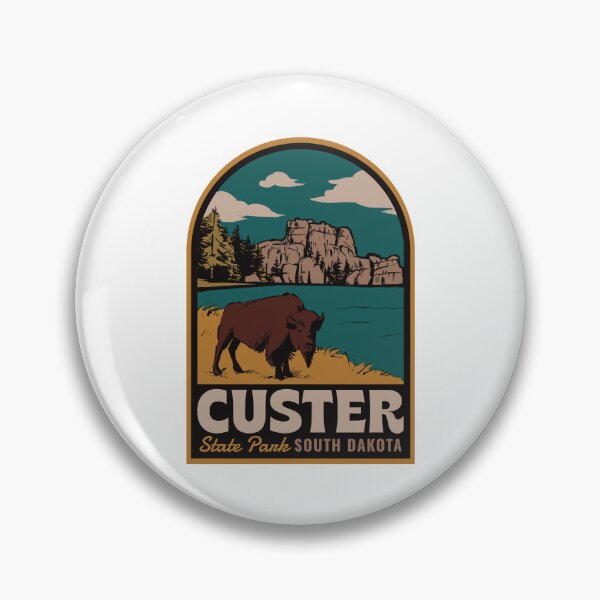 Item preview, Custer State Park South Dakota Vintage Badge designed and sold by HalpinDesign.