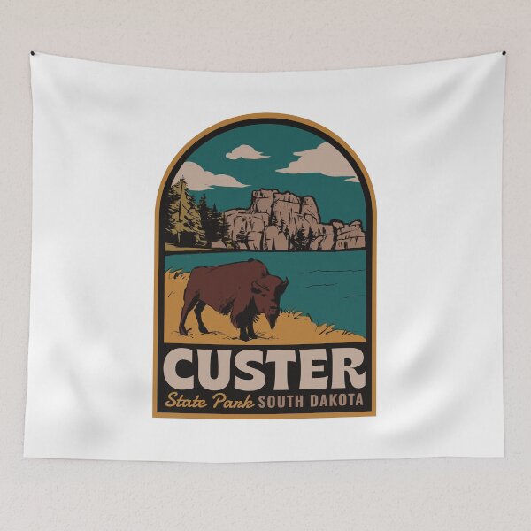 Item preview, Custer State Park South Dakota Vintage Badge designed and sold by HalpinDesign.