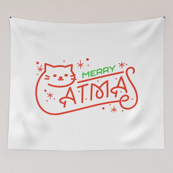 Item preview, Merry Catmas Typography designed and sold by taufikrizkyy.