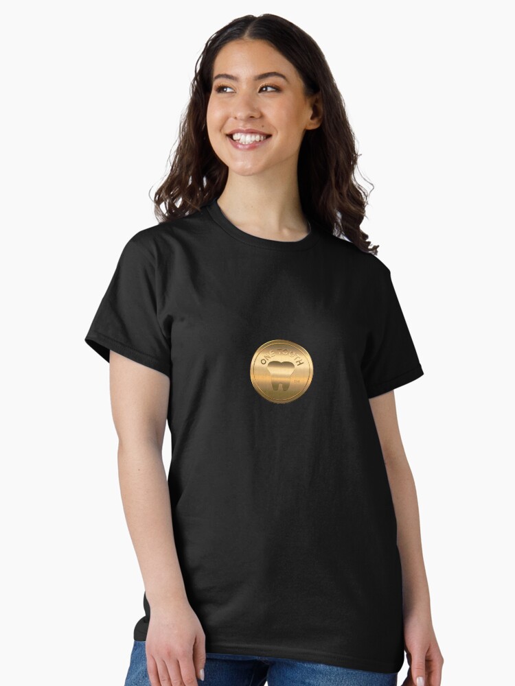 Thumbnail 1 of 7, Classic T-Shirt, One Tooth Token designed and sold by SneakySophie.