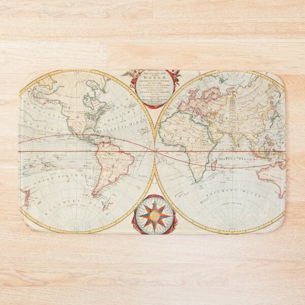 Item preview, Bowles's new pocket map of the world designed and sold by JaneVirak.