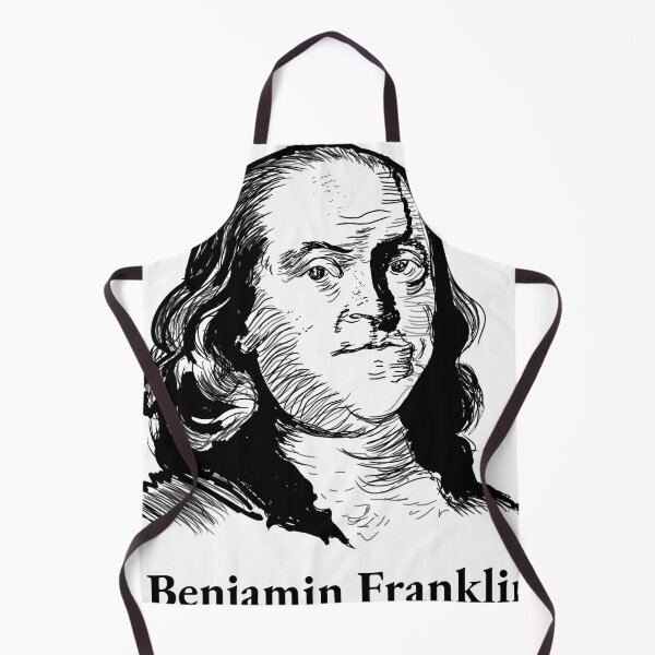 Item preview, Benjamin Franklin hand drawn art t-shirt designed and sold by KARTICK DUTTA.