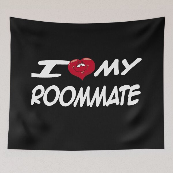 Item preview, I Love My Roommate Couples Matching Bff Bestfriend Sticker designed and sold by CuteHigh01.