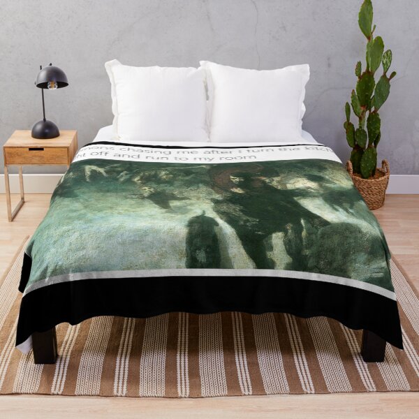 Item preview, Demons chasing me after I turn the lights off and run to my room - Thanksgiving, Christmas And Birthday Party Gift Ideas for Classic Memes Lovers and Fans designed and sold by Memeing Everything.