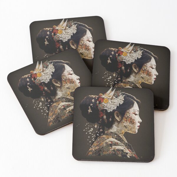 Item preview, Traditional geisha mosaic portrait designed and sold by Mirochan80.