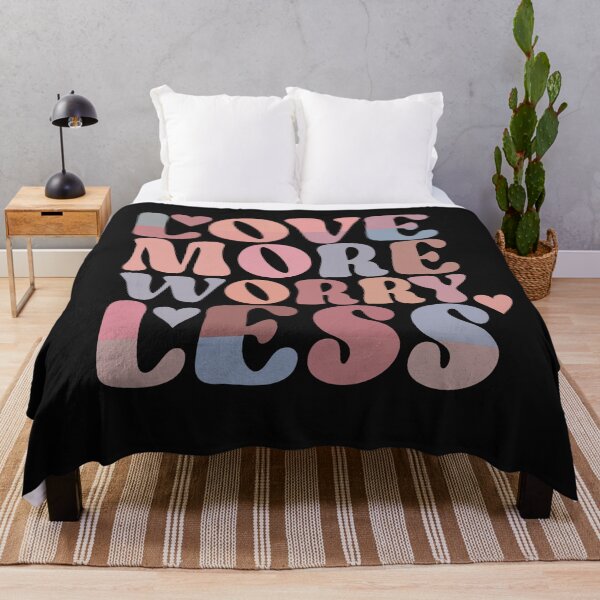 Item preview, Retro Love More Worry Less designed and sold by HappyLifeCreate.