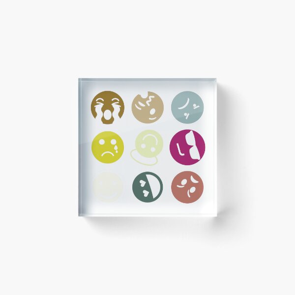 Item preview, Emoji Funny Multi Color Face designed and sold by Pixel4Art.