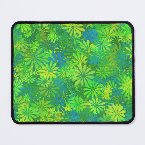 Item preview, Dense Blue Green Flowers designed and sold by janraydesigns.
