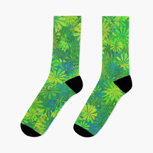 Item preview, Dense Blue Green Flowers designed and sold by janraydesigns.