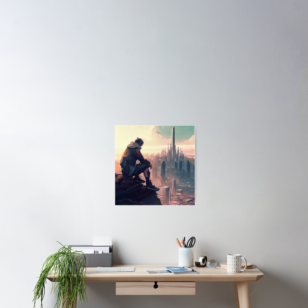 Vista previa del artículo con la obra «Póster», diseñado y vendido por CodeAndColors.