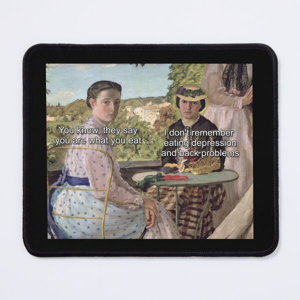 Item preview, I don't remember eating depression and back problems - Thanksgiving, Christmas And Birthday Party Gift Ideas for Classic Memes Lovers and Fans designed and sold by Memeing Everything.