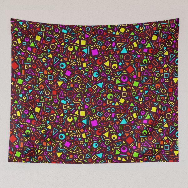 Item preview, A Retro Style Colorful Seamless Pattern with Geometric Shapes designed and sold by deepakrode7.