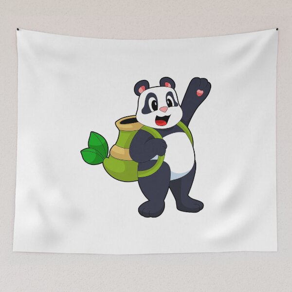 Item preview, Panda Pupil Backpack School designed and sold by Snabdesign84.