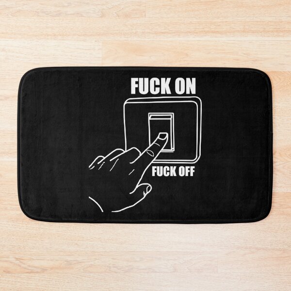 Item preview, Fuck ON Fuck OFF light switch stupid in White designed and sold by Cavemen.