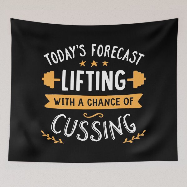 Item preview, Today's Forecast Lifting With A Chance Of Cussing designed and sold by Brogress Project.